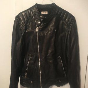 Zadig & Voltaire Black Leather Jacket Calf L